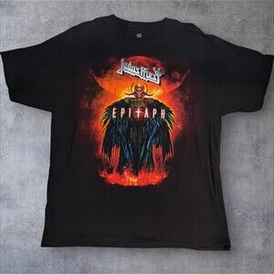 JUDAS PRIEST T-Shirt 2012 Epitaph World Tour Concert Heavy Metal Large